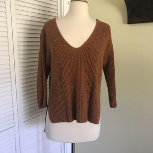 Express cross-back knit sweater